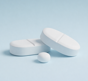 Tabletten und Arzneimittel als Symbol für Pharma und Biotechnologie sowie die Entwicklung und Produktion von Medikamenten