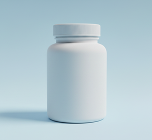 Neutrale Medikamentenverpackung als Symbol für pharmazeutische Lohnfertigung und Produktion von Arzneimitteln