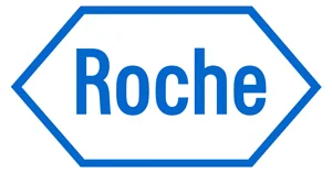 Logo von F. Hoffmann-La Roche, globales Pharma- und Diagnostikunternehmen