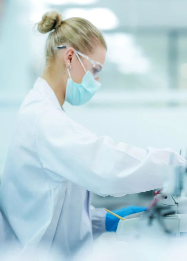 Laboratory testing depicting quality management and CAQ functions in SAP S/4HANA.